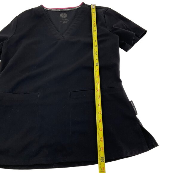Vince Camuto  Womens Black Scrub Jacket & Top Set XS Polyester/Spandex Blend - Picture 8 of 16